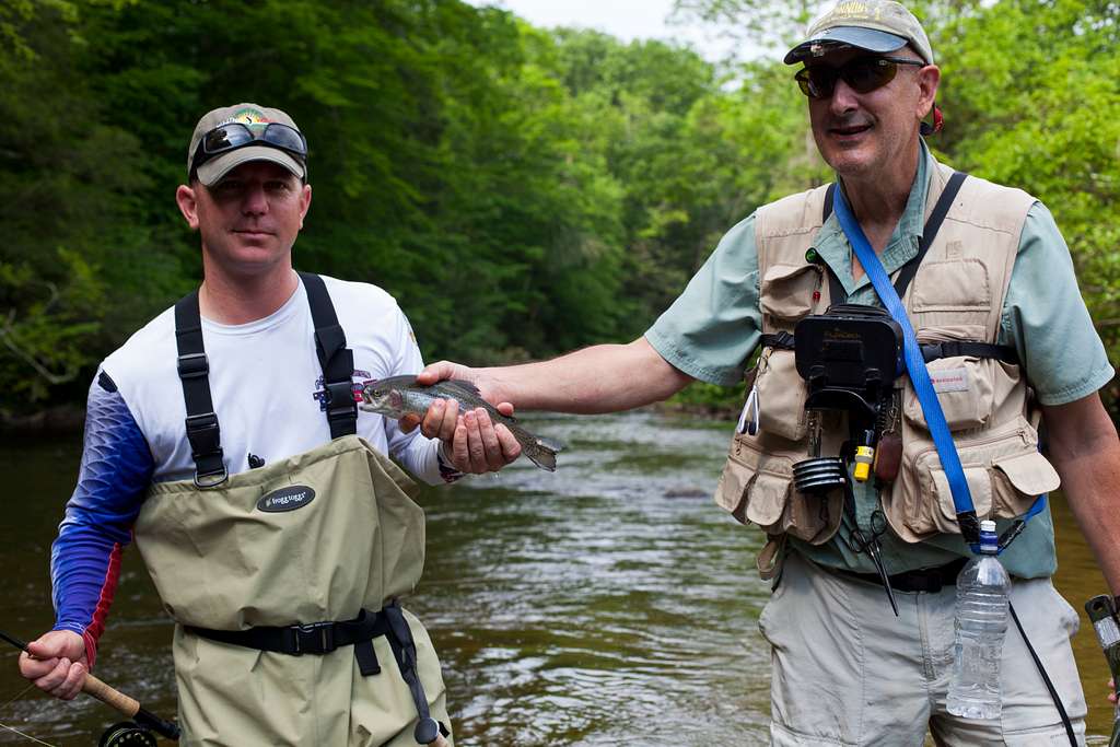 people fly fishing